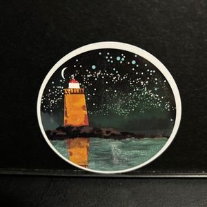NIGHT TIME LIGHT HOUSE STICKER